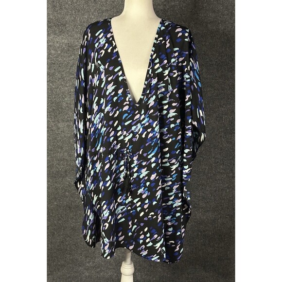 Swimsuit For All Cover Up V Neck Tunic Size 1X / 2X AG3942 - Picture 1 of 8